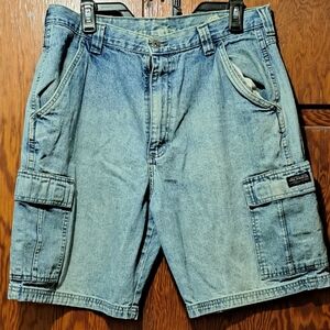 Wrangler Men's Denim Cargo Shorts